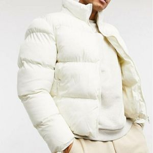 ASOS Cropped Puffer Jacket in Color:Ecru Size:XS